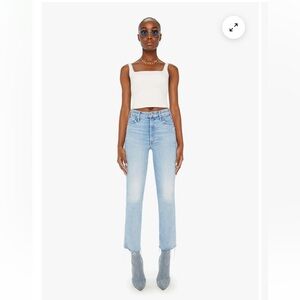 NWT Mother Hustler Ankle Fray Size 32